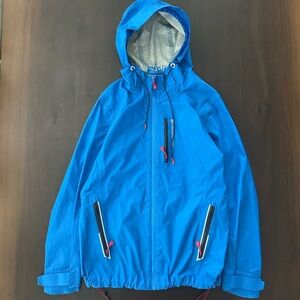 Vineyard Vines men’s Electric Blue Hooded Raincoat